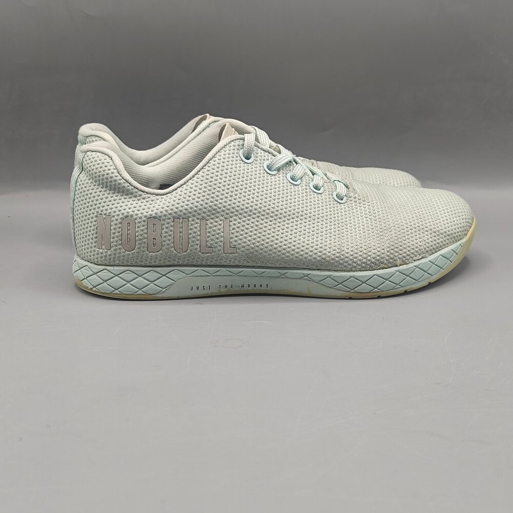 NOBULL No Bull Trainer Men's 7 Women’s 8.5 Superfabric Mint Seafoam Gym Shoes